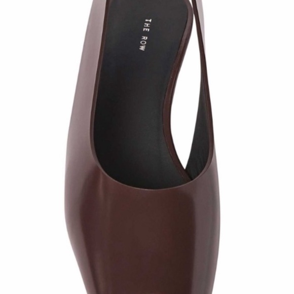 The Row Dark Brown Slingback Heels - Picture 2 of 9